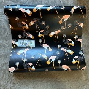 Crowned Cranes Prepasted Removable Wallpaper